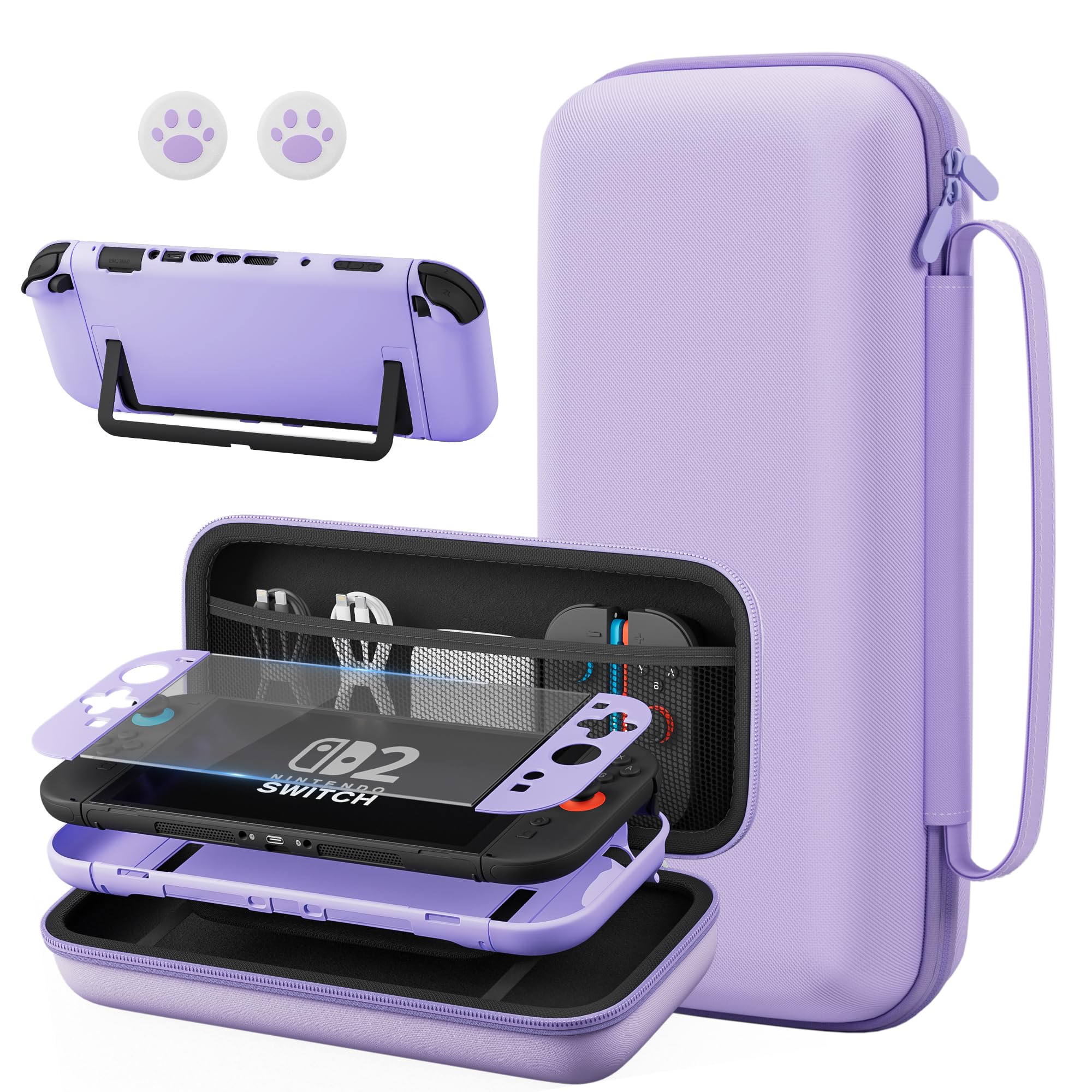 Nintendo Switch Lite パープル +ケース＋充電器 FANPL Purple Case Bundle for Nintendo Switch 2 (2025) Accessories