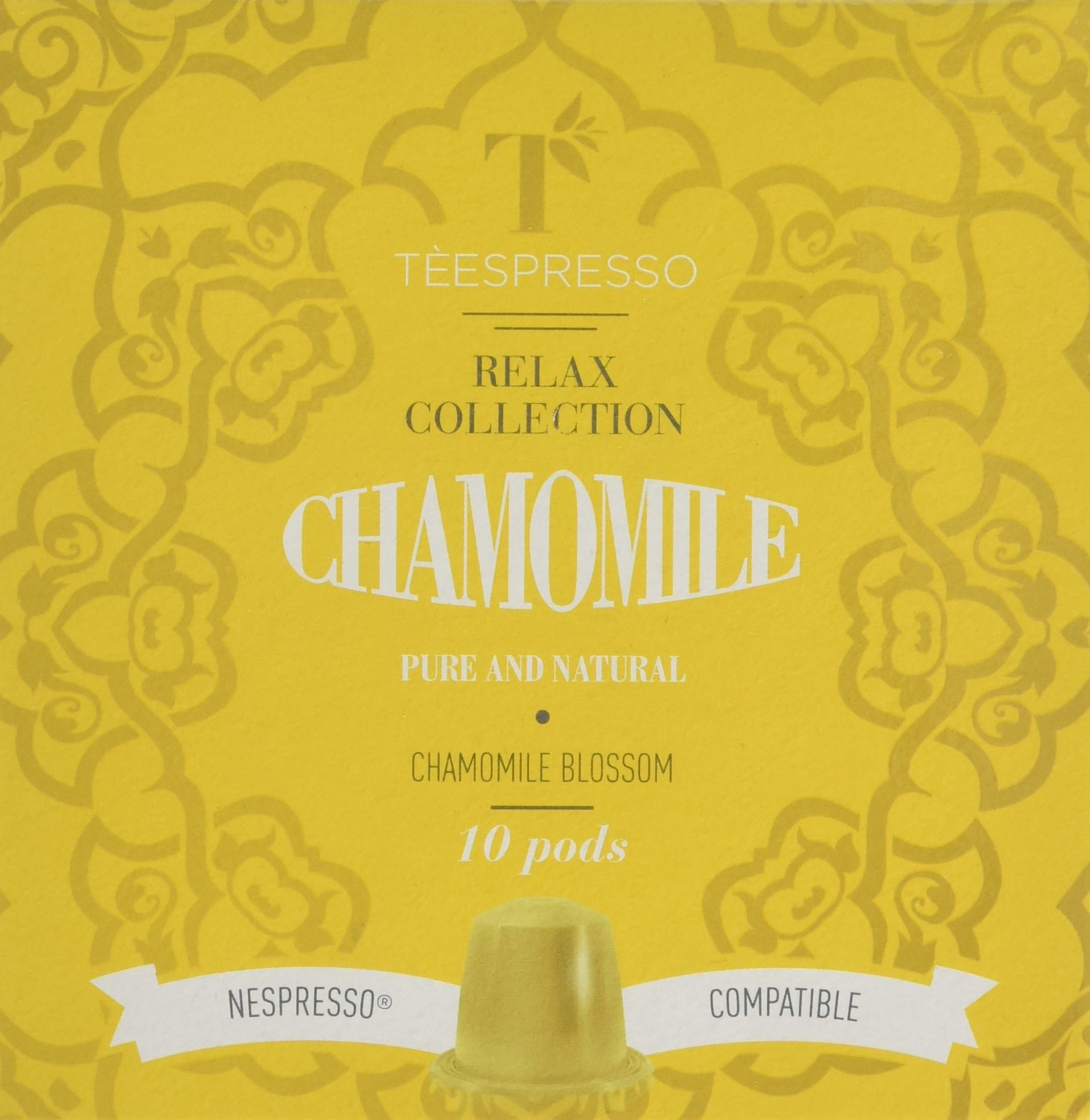 Teespresso Chamomile Nespresso Compatible Tea Capsules (Pack of 10, Total 100)