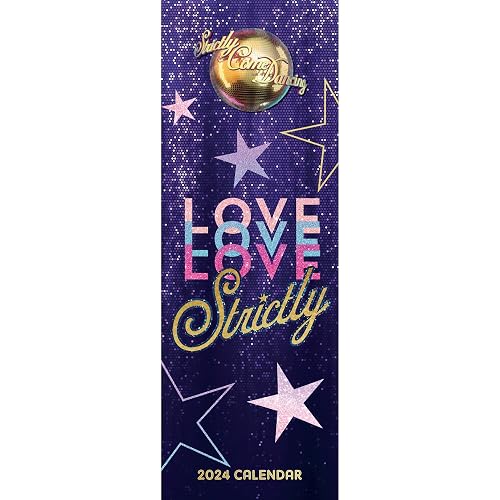 Strictly Come Dancing 2024 Calendar, Month To View Slim Wall Calendar, Official Product