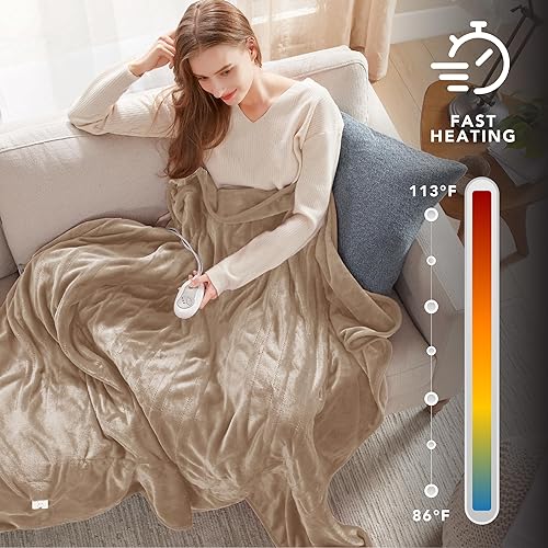 Miniatura 5 de Manta Degrees of Comfort térmica, certificado UL y baja radiación EMF, ahorra en tu factura de electricidad y alivia dolores musculares y de