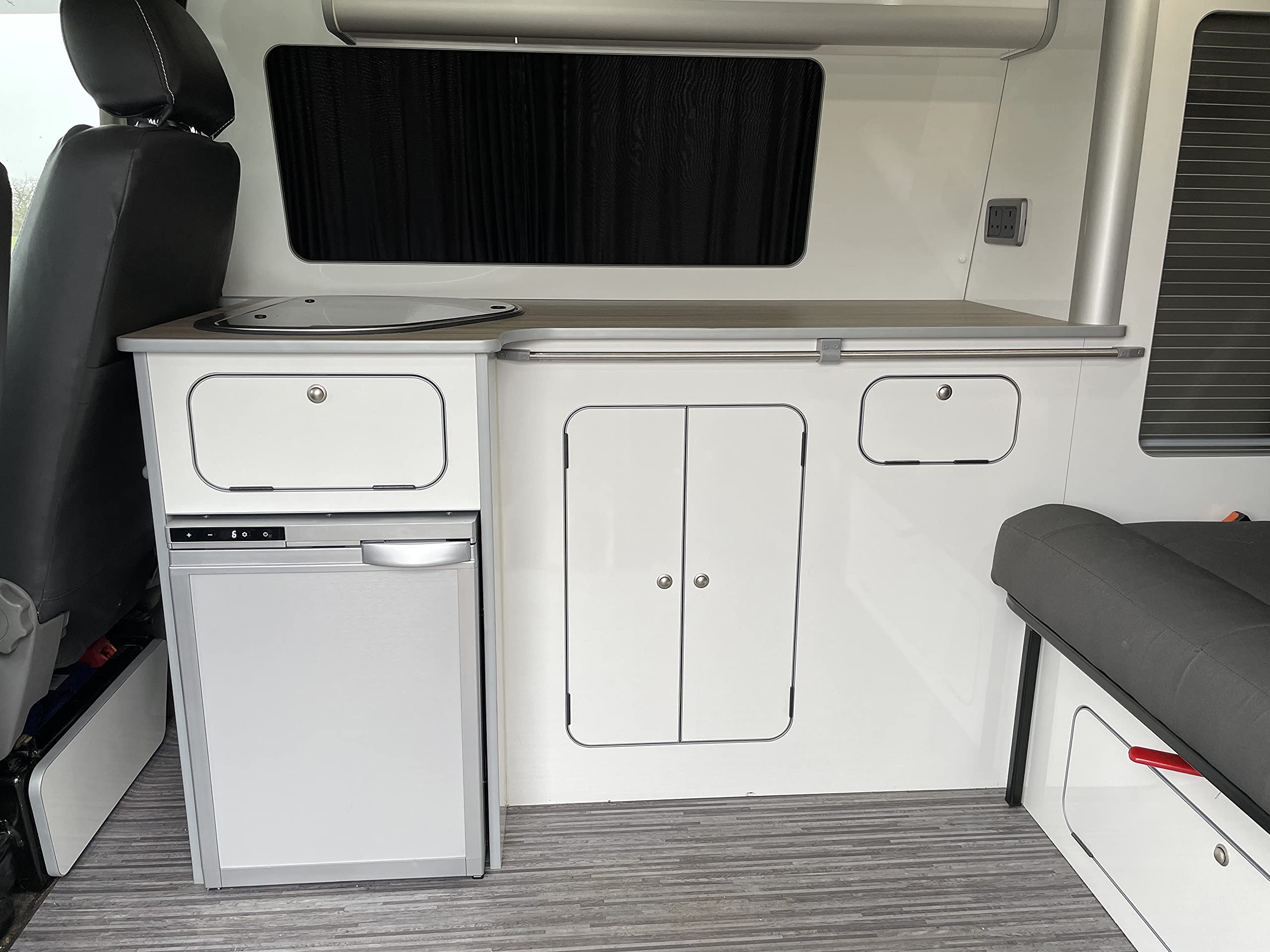 Just Kampers JKF50 12v Compressor Fridge Refrigerator Silver with