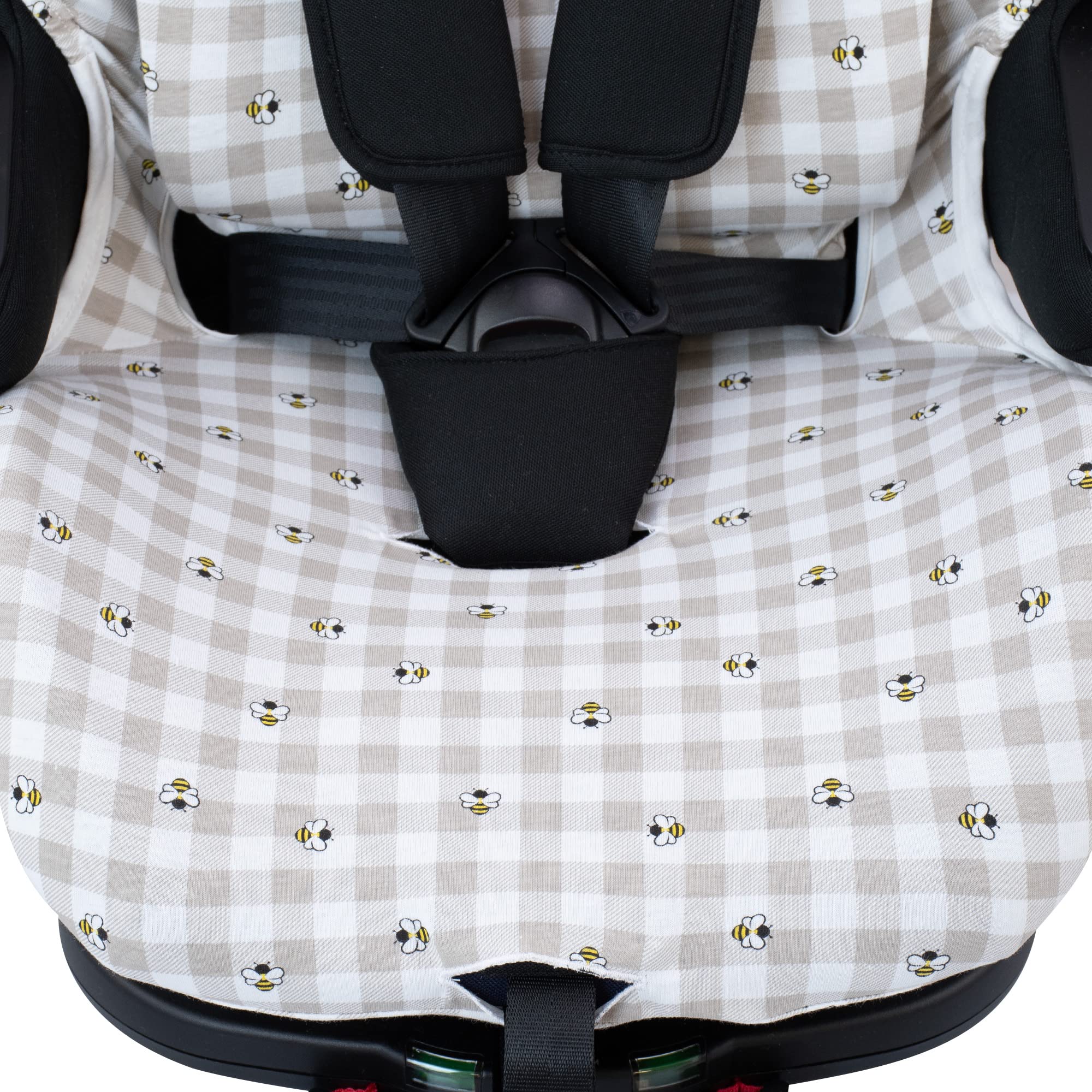 JYOKO KIDS Rivestimento per seggiolino auto in cotone compatibile con Jané Groowy ISize (Picnic Vichy)