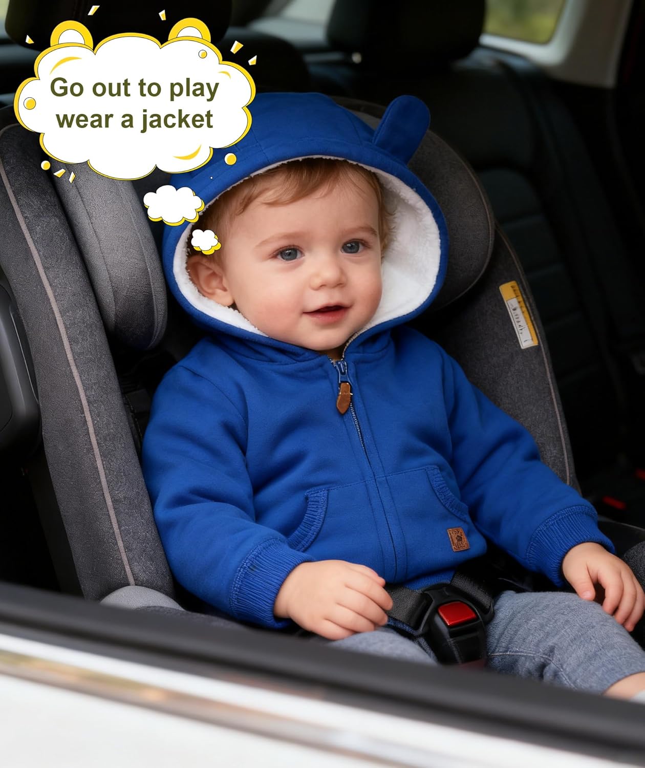 Baby Girls Boys Warm Adorable Hooded Zip Coat for Fall Spring Outerwear 3-24M Kids Jacket - Image 6