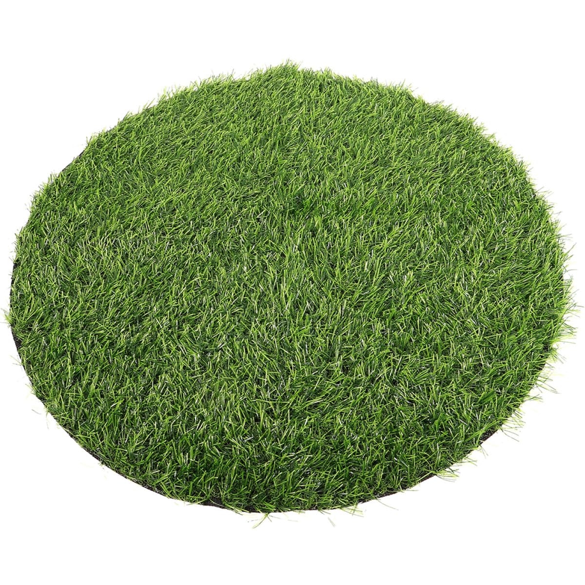 Nappe ronde en plastique effet gazon pour pique-nique en plein air et repas de jardin