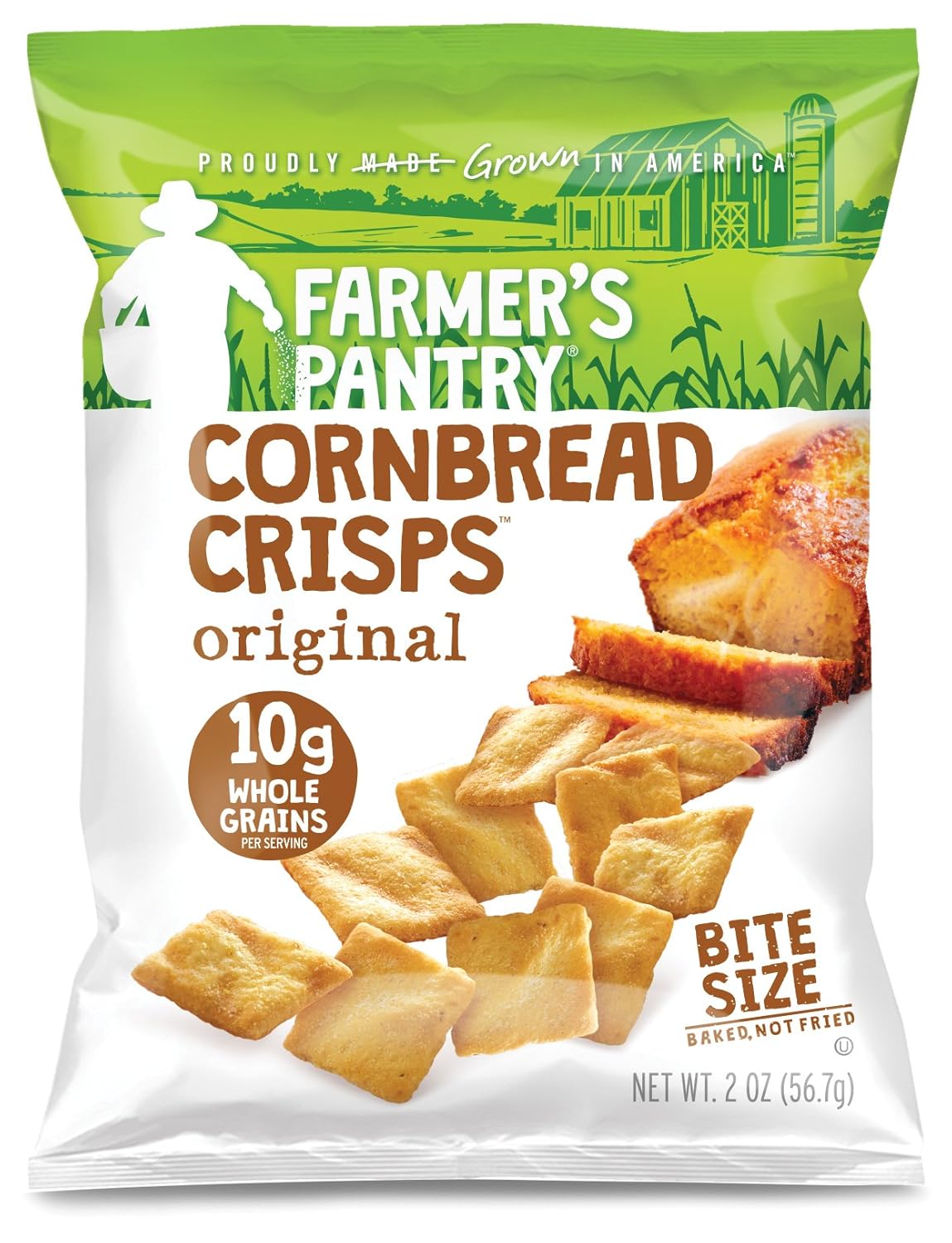 Farmer's Pantry Cornbread Crisps, Original, Kosher, 2 Ounce (Pack of 24)
