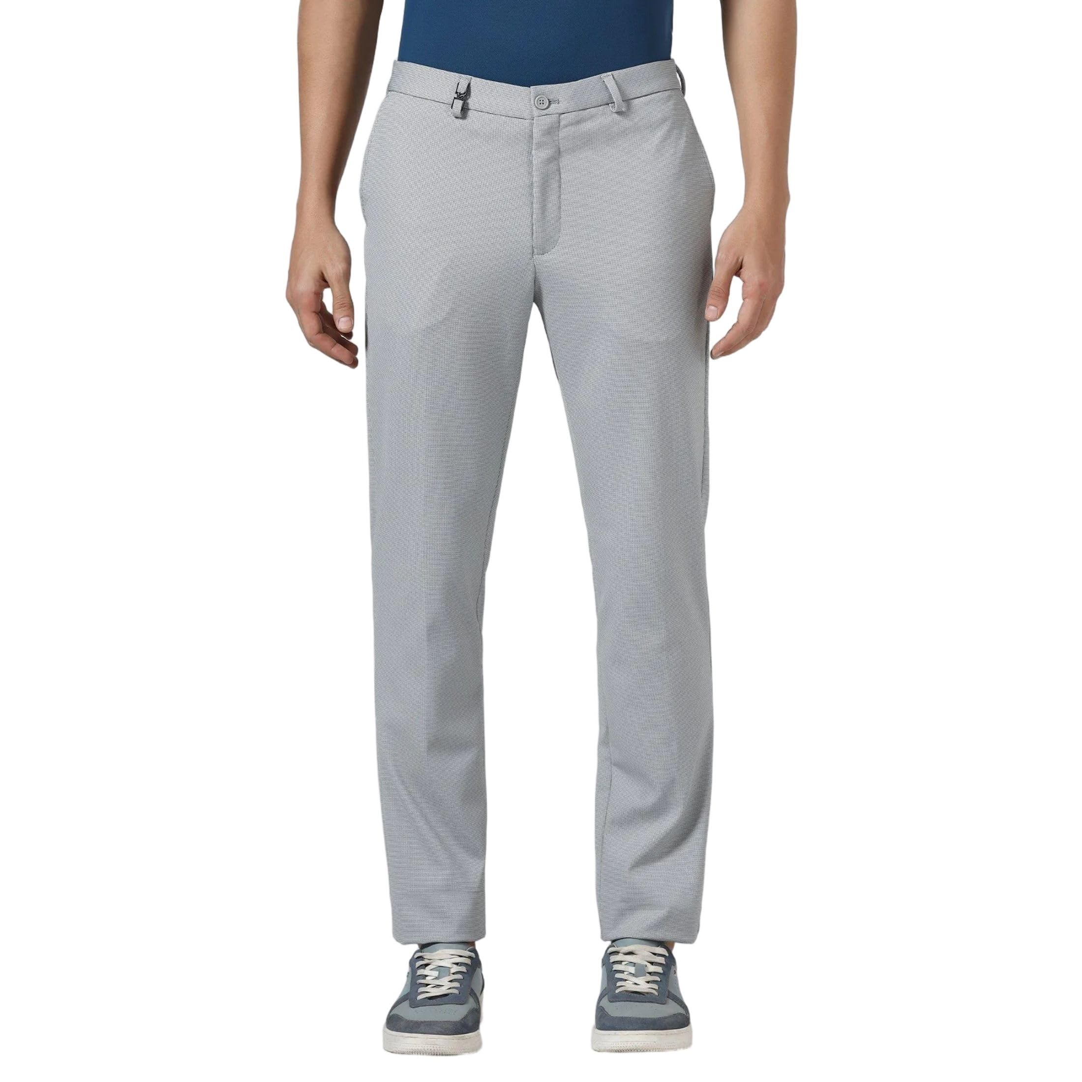 blackberrys Men's Nylon Blend Self-Design Slim Fit Formal Trousers-picture-12