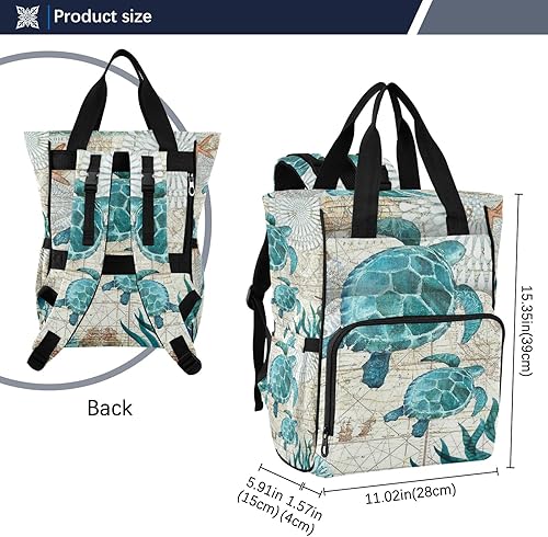 Miniatura 3 de Nueva mochila para pañales para pañales de bebé, bolsas de cambio multifunción tortuga marina paquete de viaje (226te6b), Multi