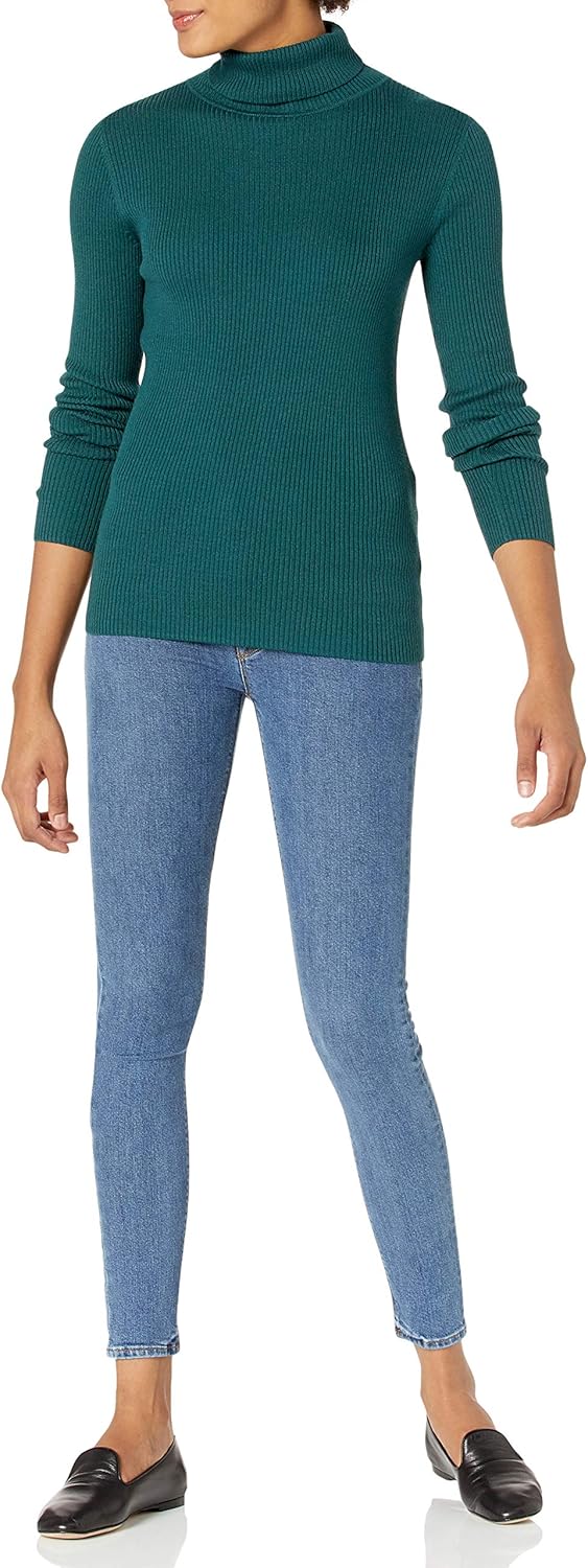 Amazon Essentials Women's Slim-Fit Lightweight Long-Sleeve Turtleneck Sweater - Image 4
