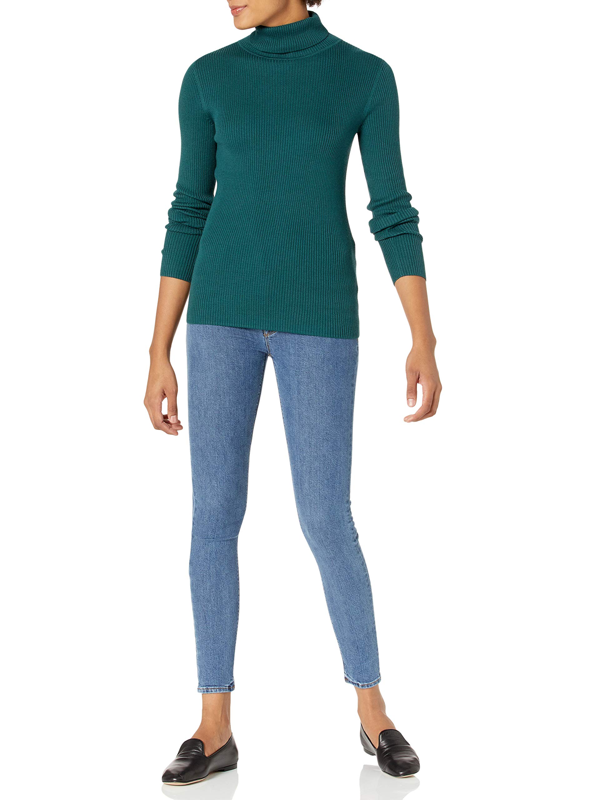Amazon Essentials Donna Maglione Dolcevita Leggero a Maniche Lunghe vestibilità Aderente