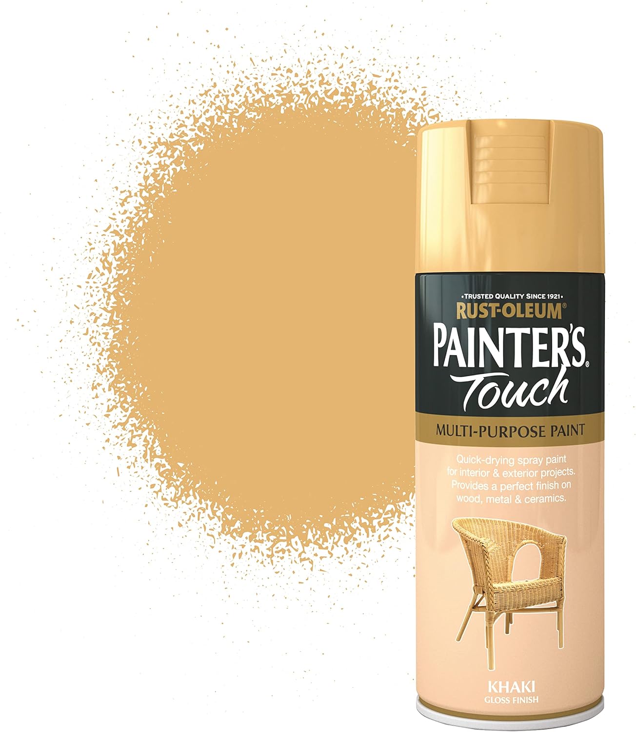 RustOleum AE0040023E8 400ml Painter's Touch Spray Paint Khaki Gloss