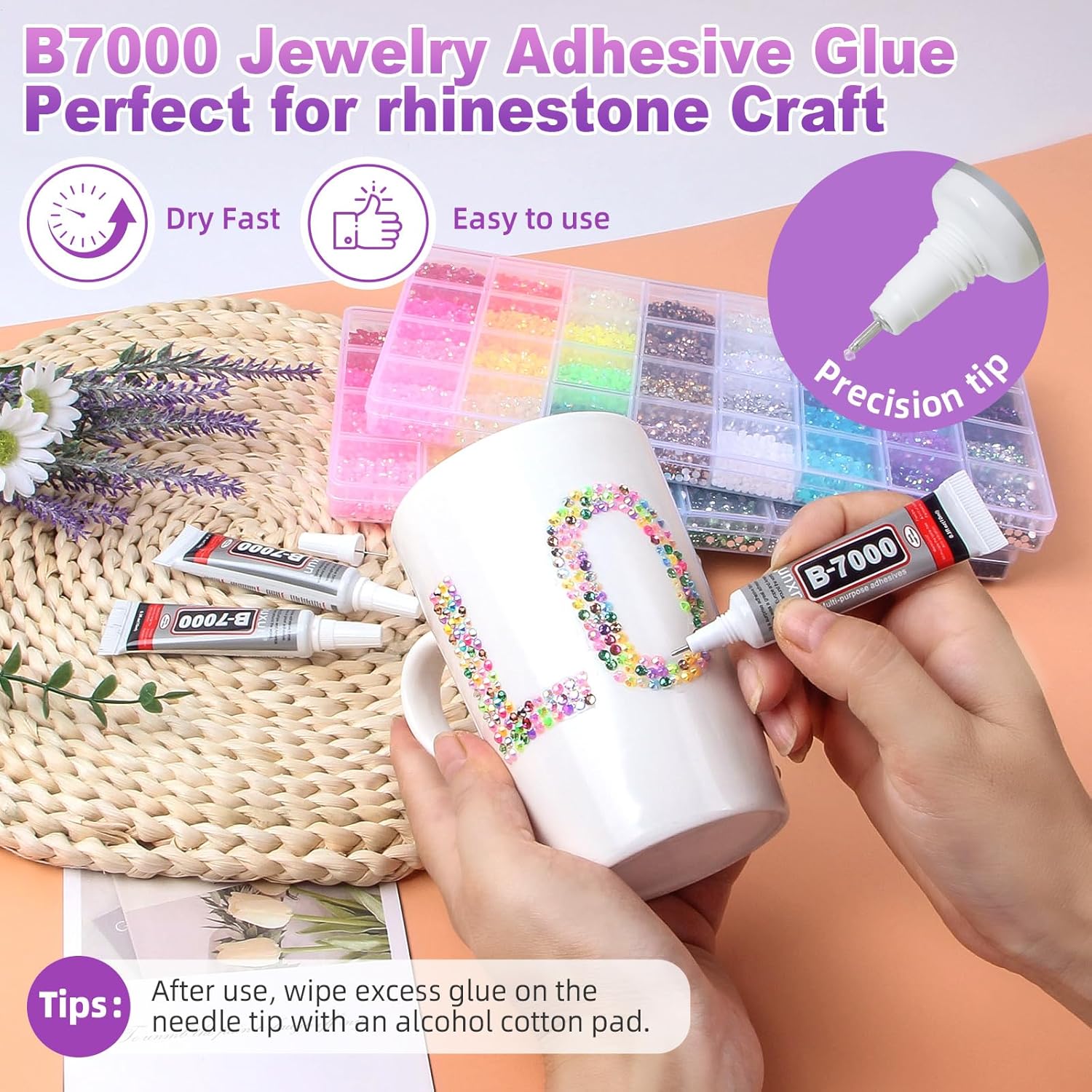 18000Pcs 32 Colors Resin Jelly Rhinestones for Bedazzling, 4mm Multicolor Flatback Gems for Crafting, Bedazzler Kit with 3Pcs 10ml B7000 Glue for Clothes Book Shoes Nails Art Makeup