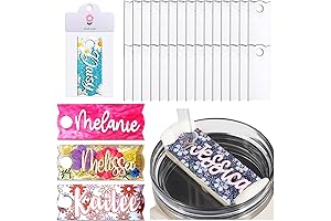 Sublimation Aluminum Name Plate Compatible with Stanley 40oz Cup Lid