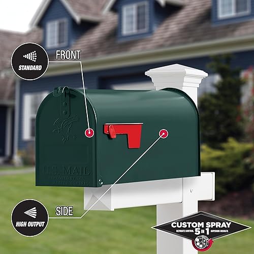 Miniatura 6 de Rust-Oleum 376902 - Pintura en aerosol 5 en 1 personalizada, color verde cazador oscuro brillante, 12 onzas