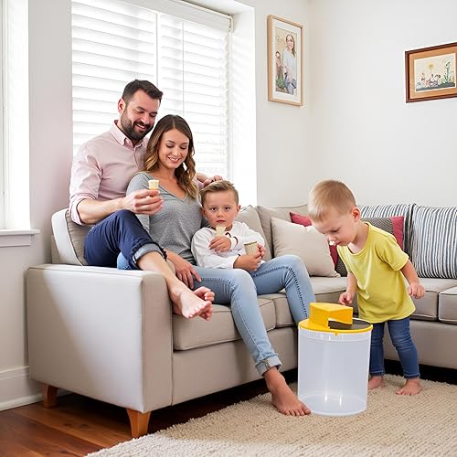 Miniatura 6 de 1 Paquete Trampa para Ratones de Cubo - Tapa de Cubo de 5 Galones Trampa para Ratones y Ratas - Reinicio Automático Trampa para Ratones Abatible y