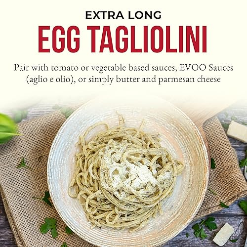 Miniatura 3 de Antichi Poderi Egg Tagliolini Pasta italiana - Pasta gourmet - Hecho a mano en pequeños lotes - Fideos de pasta italiana importados - Pasta de