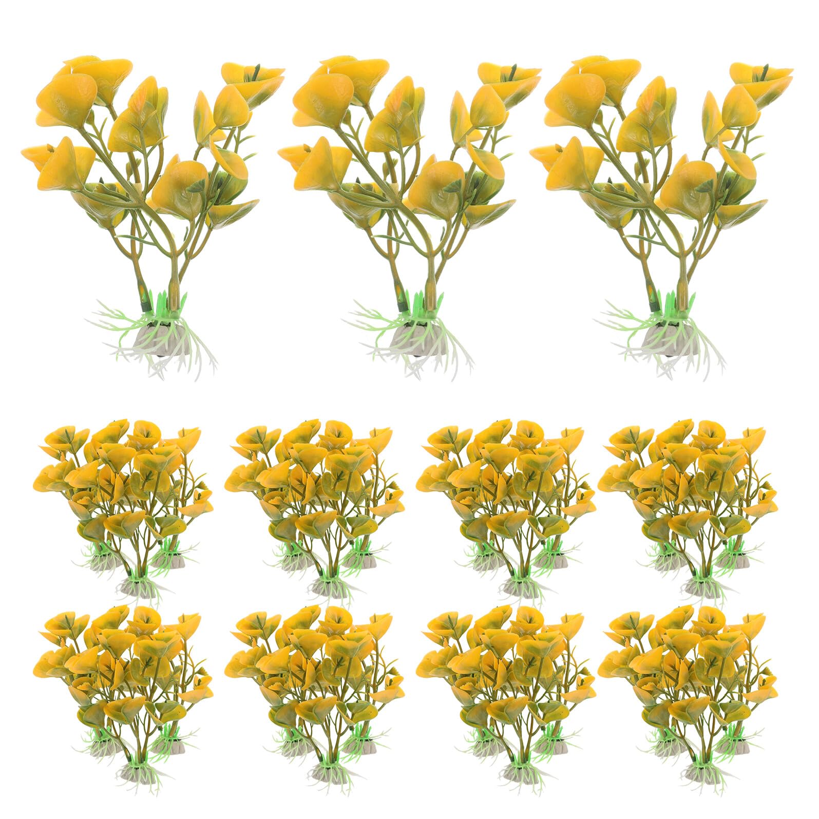 DOITOOL 50 Piezas de Plantas Acuáticas Artificiales de Plástico Realista para Decoración de Peceras de Agua Dulce Resistentes Decoloración Ideales para Decoración de Acuarios y