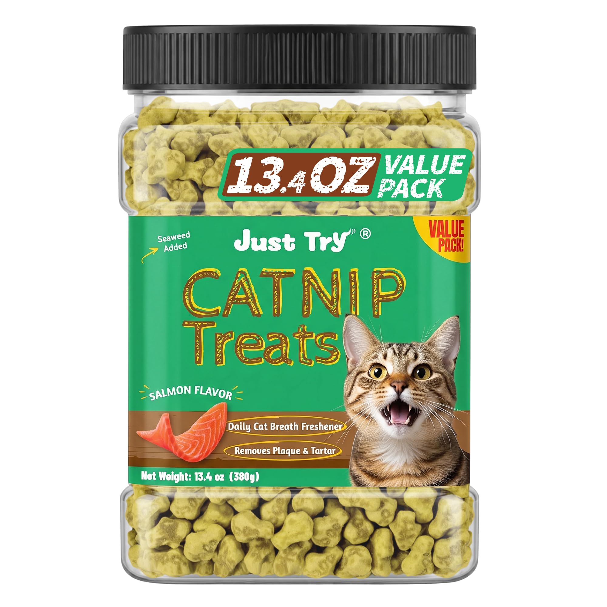 Just Try Crunchy Cat Treats with Digestive Support