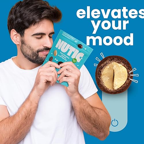 Miniatura 4 de Nutic Cacahuetes cubiertos de chocolate oscuro con sal marina  2 libras. Lujoso aperitivo gourmet ideal para los amantes del chocolate negro,
