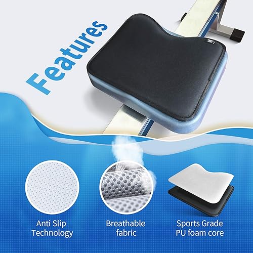 Miniatura 3 de El cojín de asiento para máquina de remo se adapta perfectamente a Concept 2 Rower, cojín de asiento de remo compatible con Hydrow, Concept2 y otras