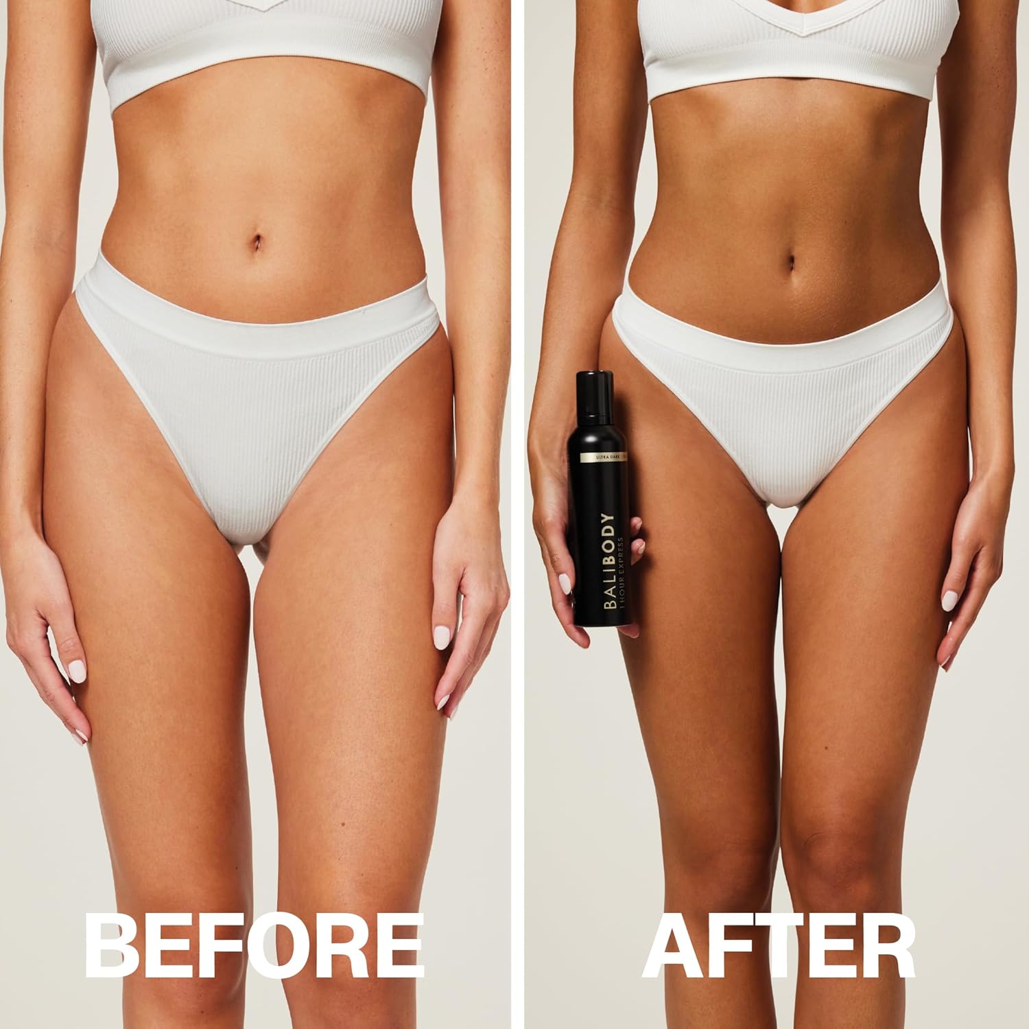 Bali Body Ultra Dark 1 Hour Express Self Tan + Mitt Bundle | Quick Drying Tanning Foam for All Skin Types, Streak-Free Customizable Tanner + Reusable Stain-Free Tan Applicator | Vegan & Cruelty-Free