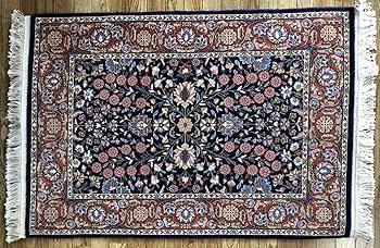 Amazon | トルコ製 ウール 手織り絨毯 ラグ 115×78cm アクセント