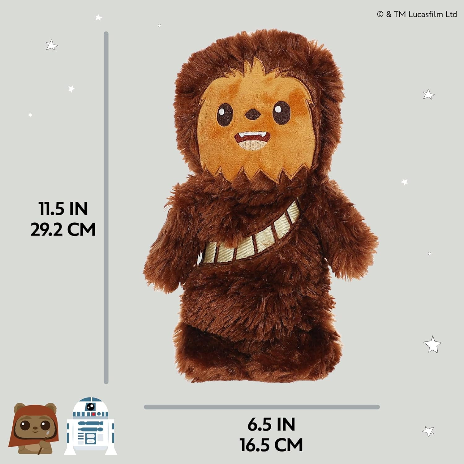 Kids Preferred Star Wars Chewbacca Plush Cuddle Pal 11 Inch - Baby's First Stuffed Animal Blankie