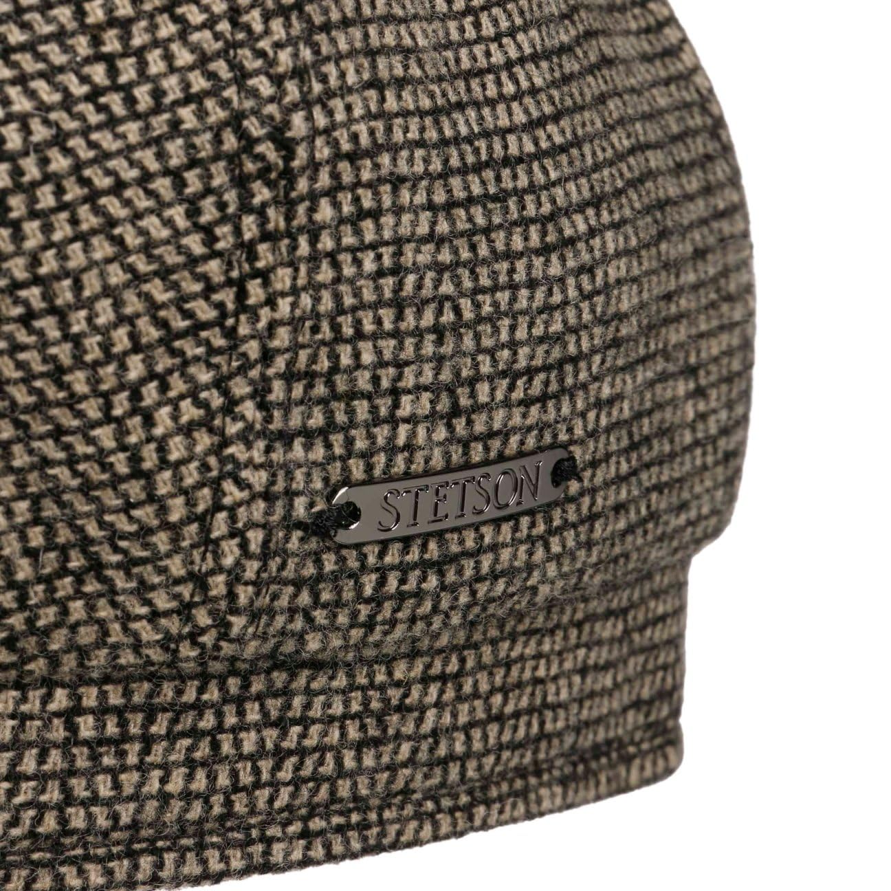Stetson Driffield Wool kaszmir płaska czapka z daszkiem męska – Made in Germany z daszkiem, na jesień, zimę, jesień, zimę, 63 cm, beżowa