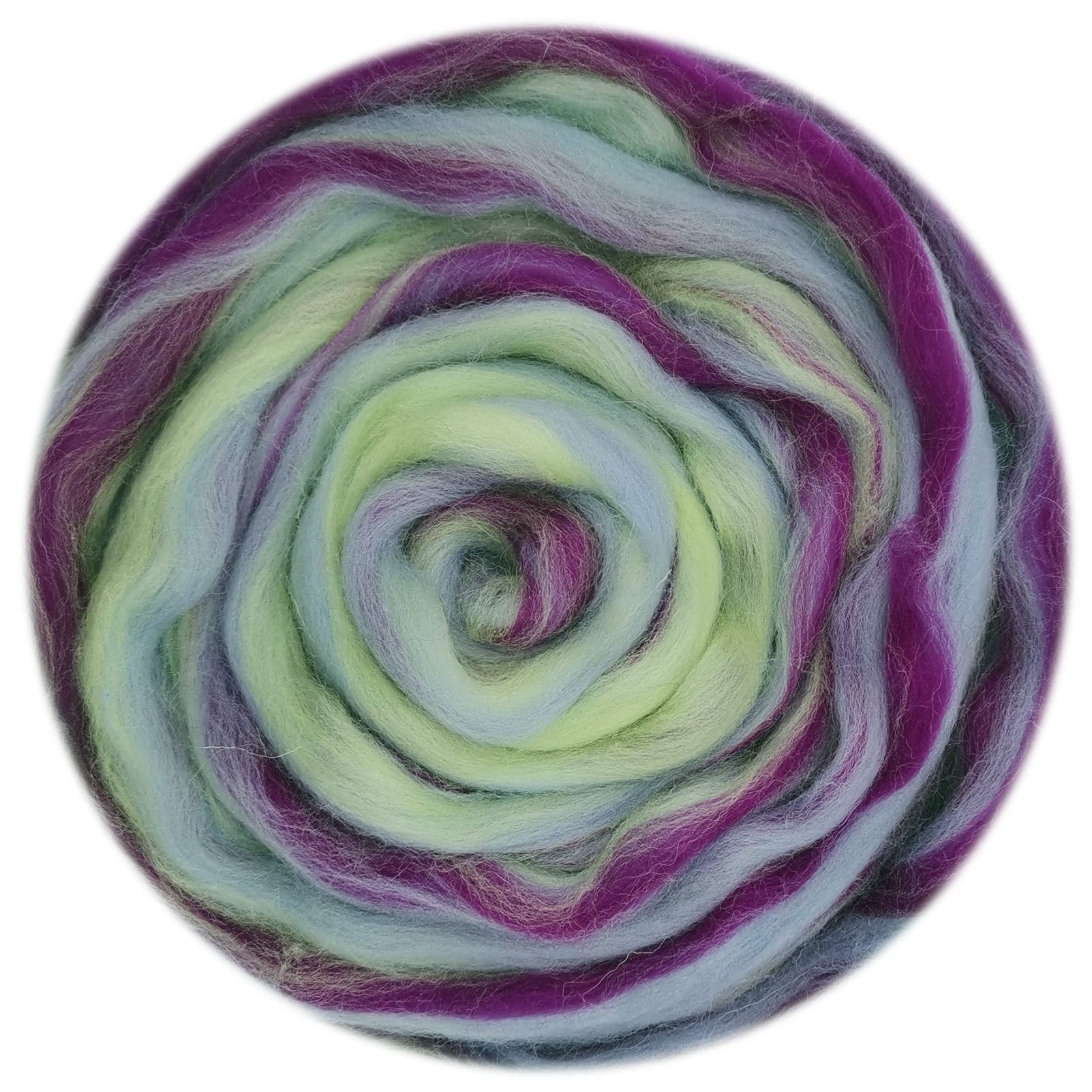 50G Blended Felting Wool - 24 Options for Needle Felting Kit - 19 Microns Fast to Felt (02)