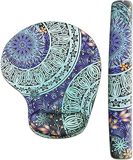 Shidan KE1 Non Slip Soft Firm Hydro Gel Mouse Pad Wrist Rest for Office, Computer & Laptop - Durable & Comfortable & Lightweight for Easy Typing & Pain Relief-Ergonomic Support