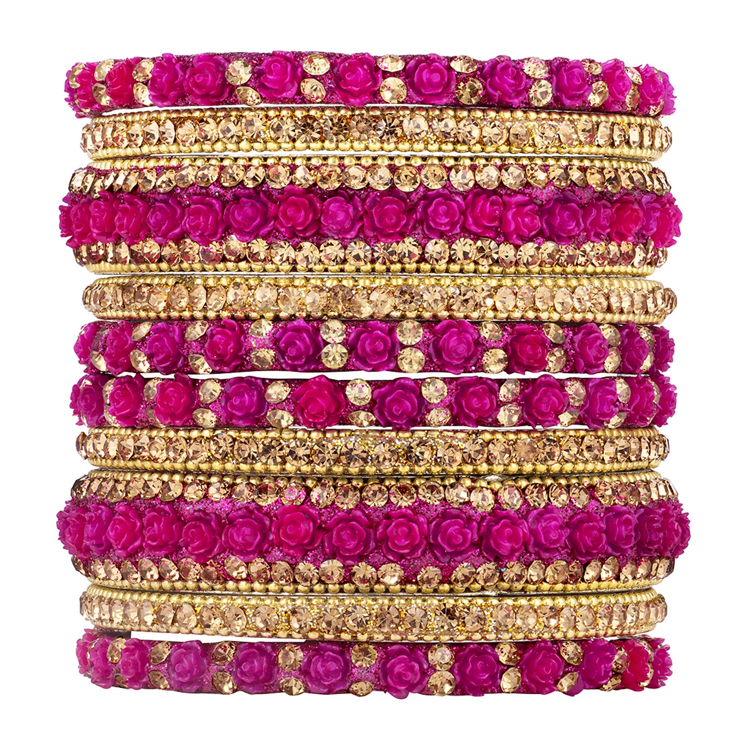 See full amazon price history chart for Peora Gold Plated Rani Pink Rose Flowers Chuda Chura Bangle Set Indian Traditional Bridal Dulhan Wedding Fashion Jewellery for Women Girls Navratri Gift (Size - 2.6) Peora Gold Plated Rani Pink Rose Flowers Chuda Chura Bangle Set Indian Traditional Bridal Dulhan Wedding Fashion Jewellery for Women Girls Navratri Gift (Size - 2.6) (B08KLRF1VP) Amazon Price History, Amazon Price Tracker