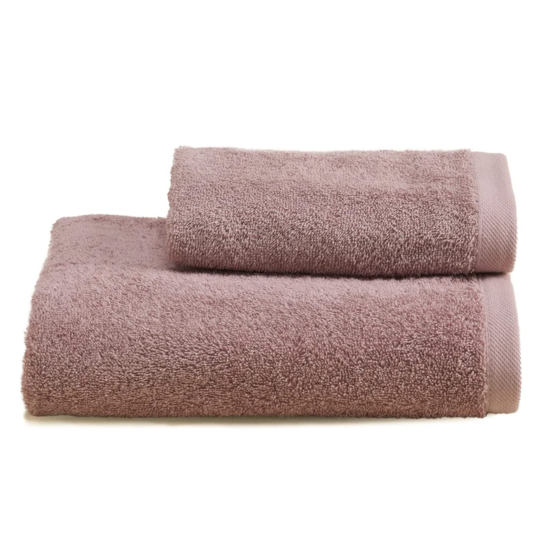Lisola Set Asciugamani Bagno Viso e Bidet, Coppia Asciugamani Bagno, in Spugna di Cotone 530 gr/mq, 110 x 60 cm + 60 x 40 cm, Morbido al Tatto, Made in Italy, Tinta Unita. Modello: Perla