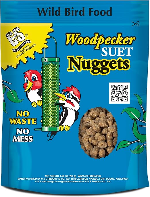 C&S Woodpecker Suet Nuggets 27 Ounces, 6 Pack