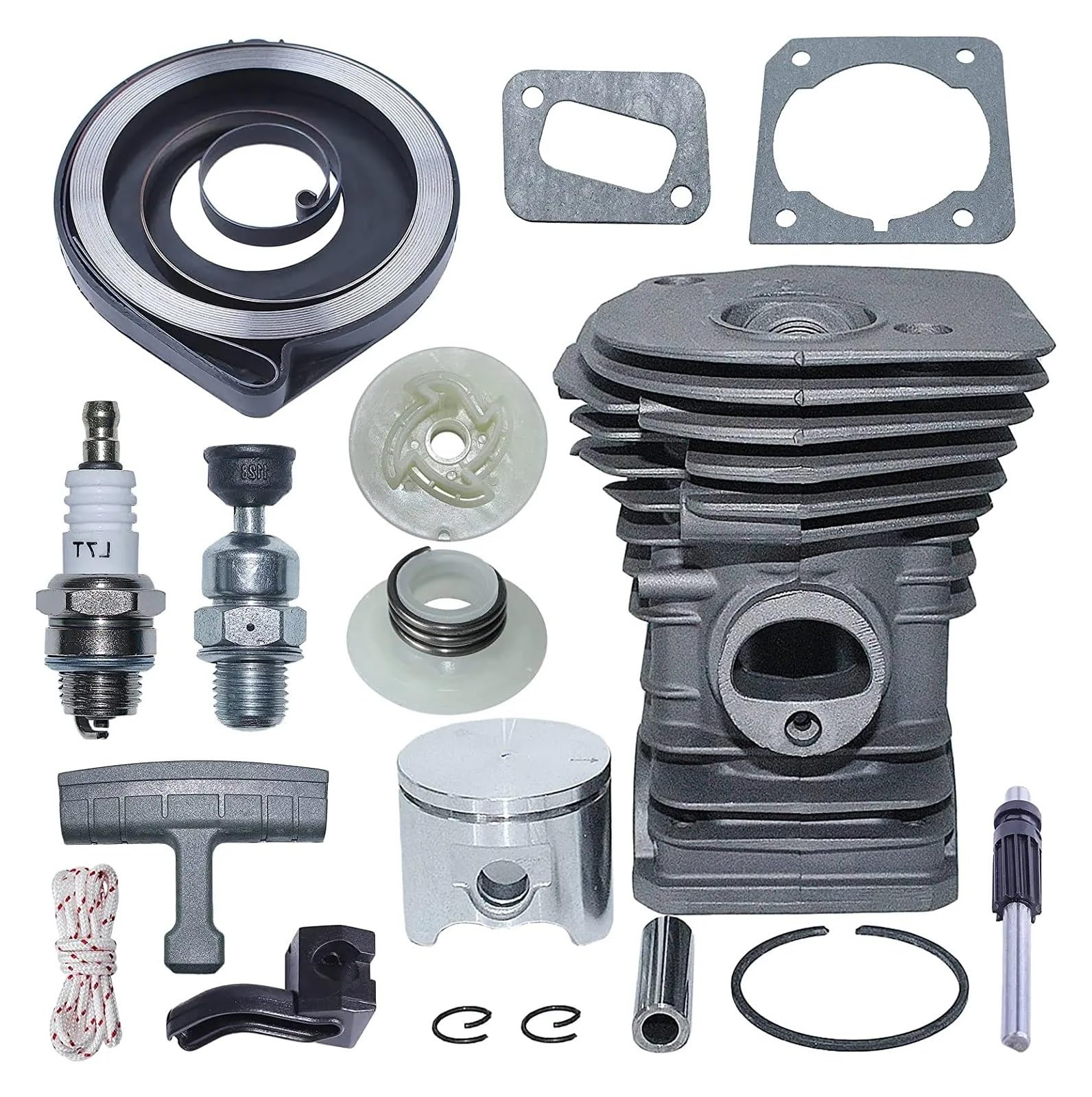 Kit cylindre-piston de 42 mm haute compression avec poulie de rappel et huile moteur