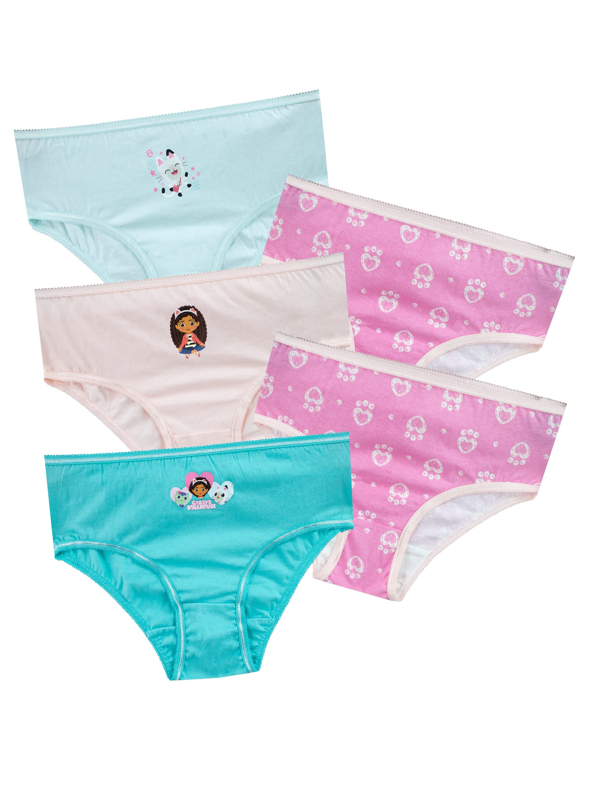 DREAMWORKS Girls Gabby's Dollhouse Underwear 5 Pack