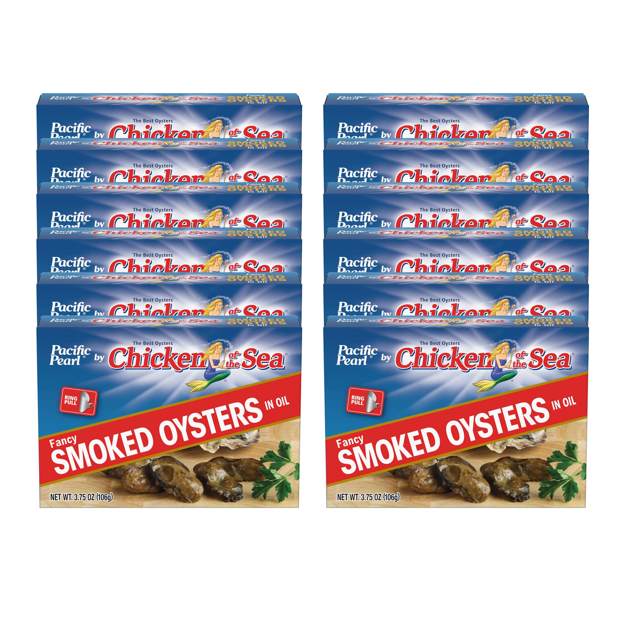 Pacific Pearl Fancy Smoked Oysters 24-Pack