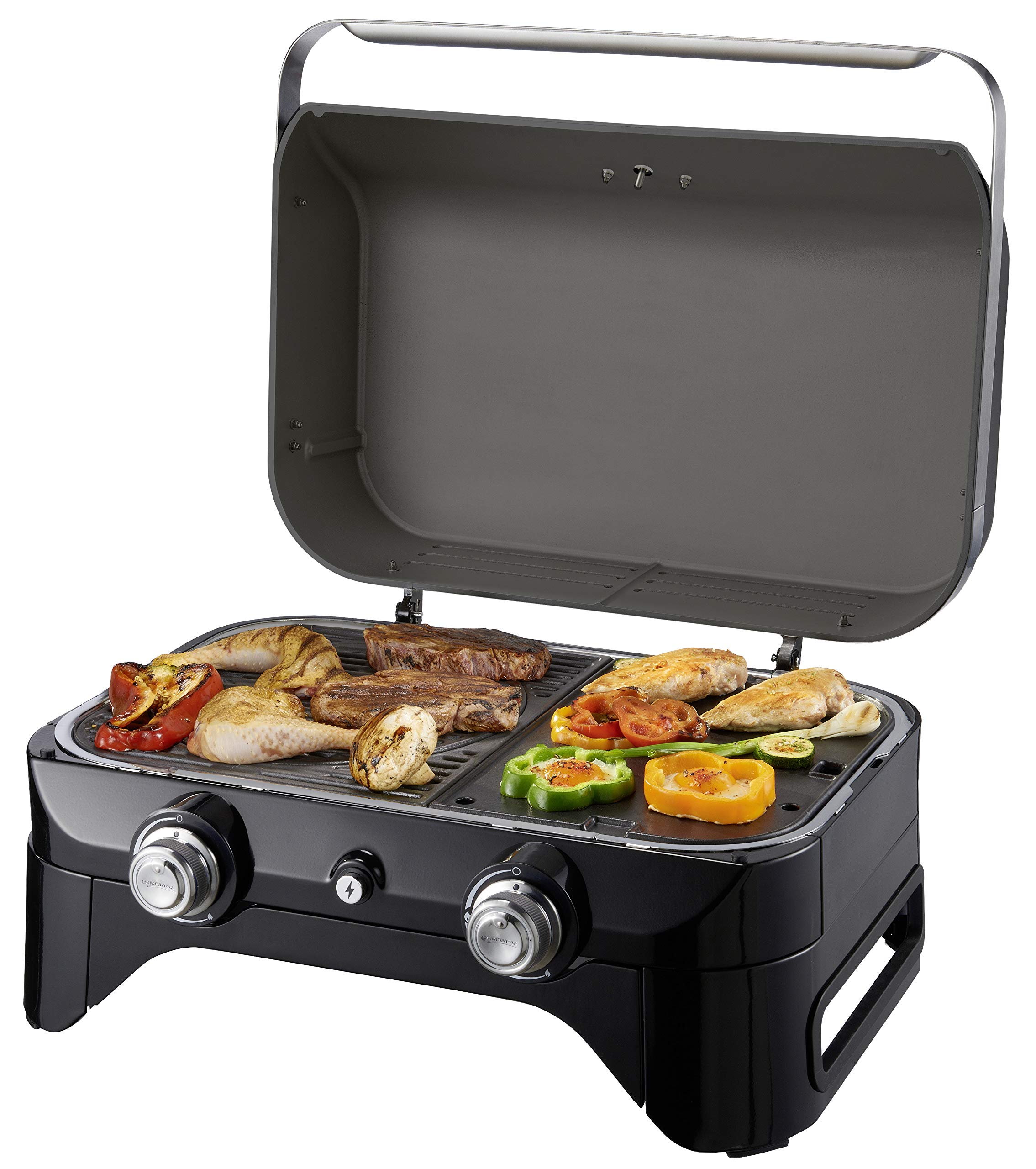 Barbecue à Gaz Portable Campingaz Attitude2go - Avec Couvercle Et Thermomètre, 2.4kW - Pour Camping Et Balcon