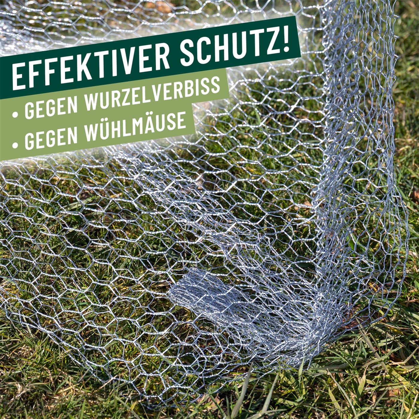 VOSS.garden 10x Wühlmauskorb Ø 60cm Höhe 70cm verzinkt, Schutzkorb gegen Wurzelverbiss