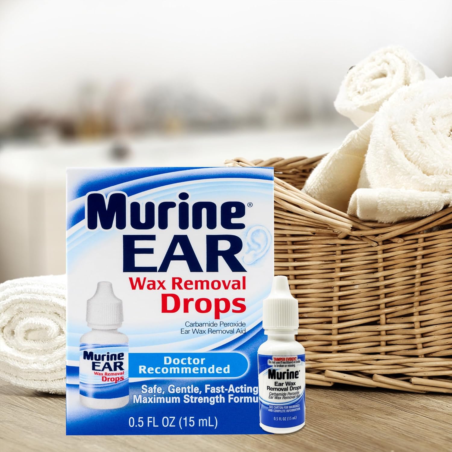 Murine Ear Wax Removal System | Complete Doctor Recommended System | 0.5 Ear Wax Removal Drops Soft Bulb Washer In Pakistan