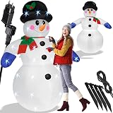 KESSER® Aufblasbarer Schneemann XXL 240cm LED-Beleuchtung