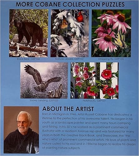 Miniatura 8 de Rompecabezas de 1000 piezas, collage de amigos de pájaros en el patio trasero, rompecabezas para adultos y niños