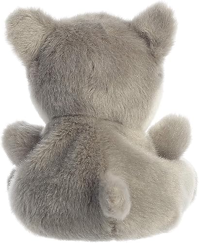 Miniatura 3 de Aurora® Adorable Palm Pals™ Busky Husky™ Animal de peluche, diversión de bolsillo, juego sobre la marcha, gris, 5 pulgadas