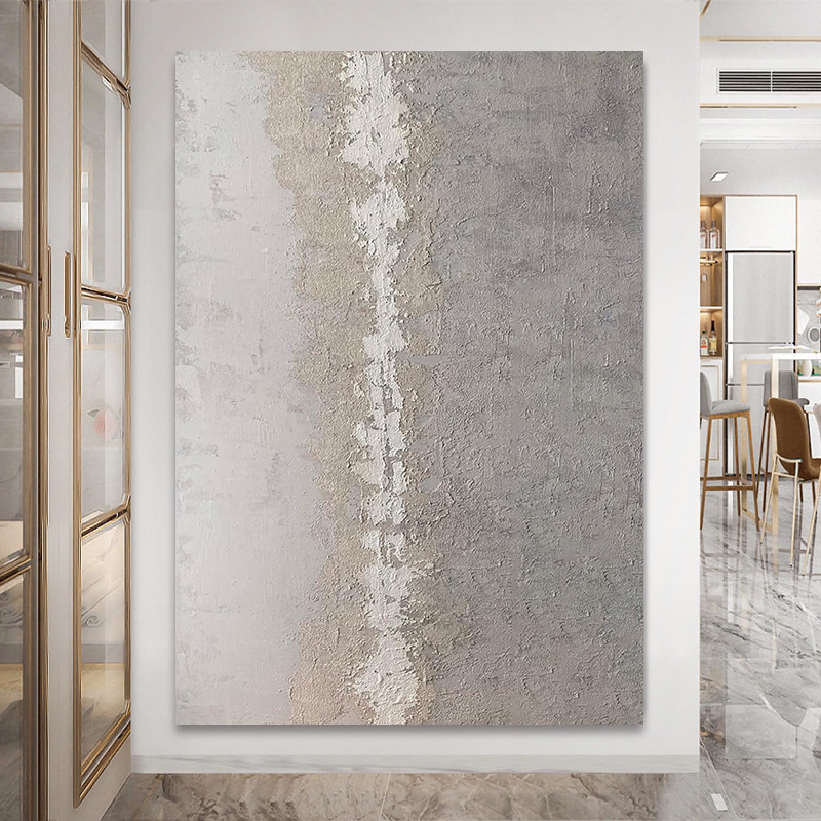 Peinture à l'huile peinte à la main sur toile abstraite décoration murale maison
