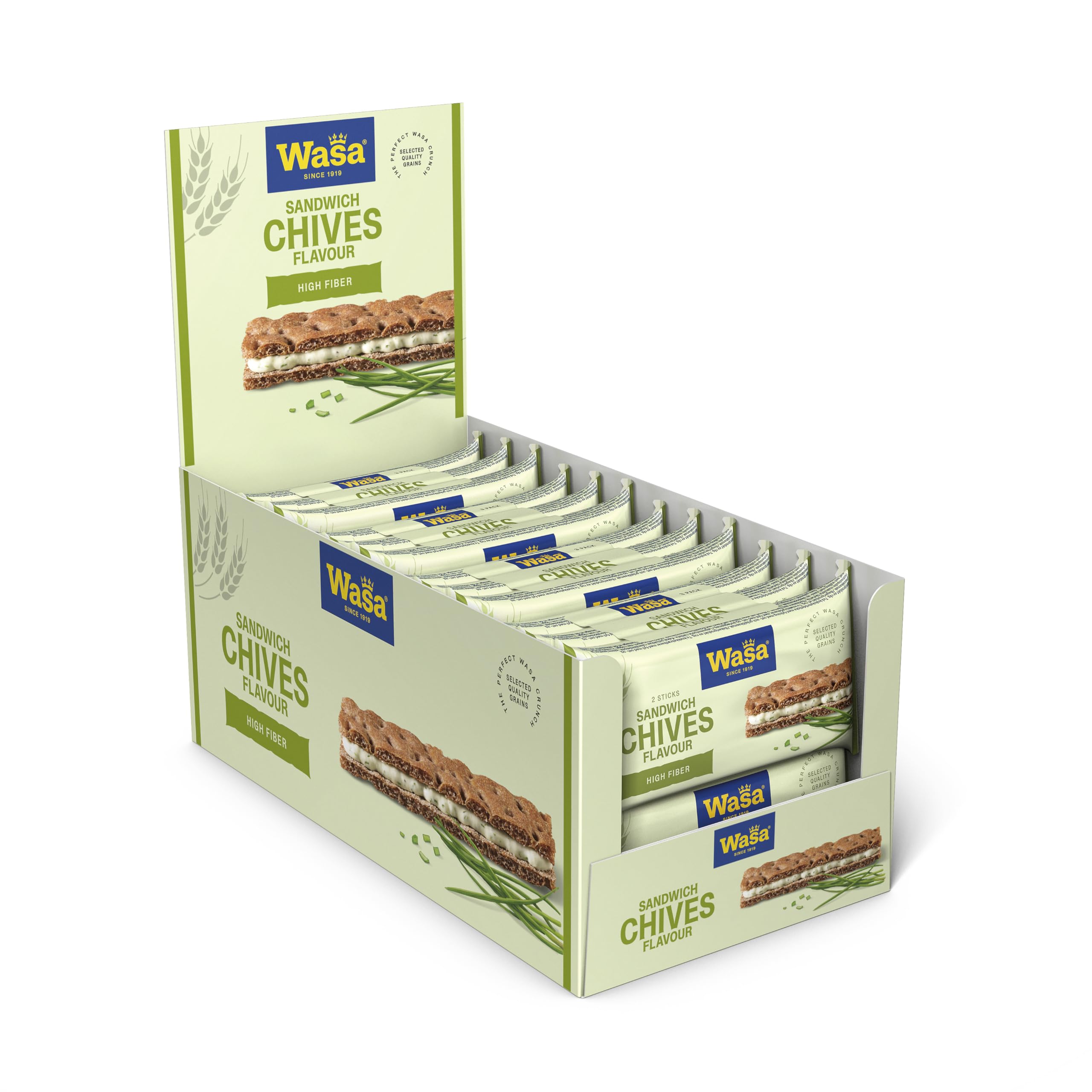 Vasa Sandwich fromage & Ciboulette Multipack, Lot de 8 (8 x 111 g)