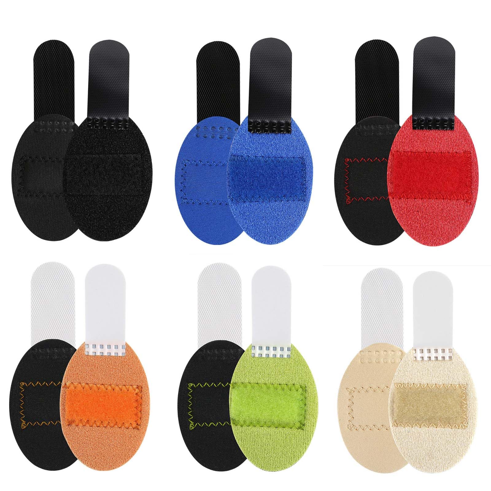 6PCS Finger Splint, Thumb Support for Pain Relief, Protector for Injured Fingers, Fingers Tape for Knuckles, Finger Cap for Cricket Gaming Arthritis