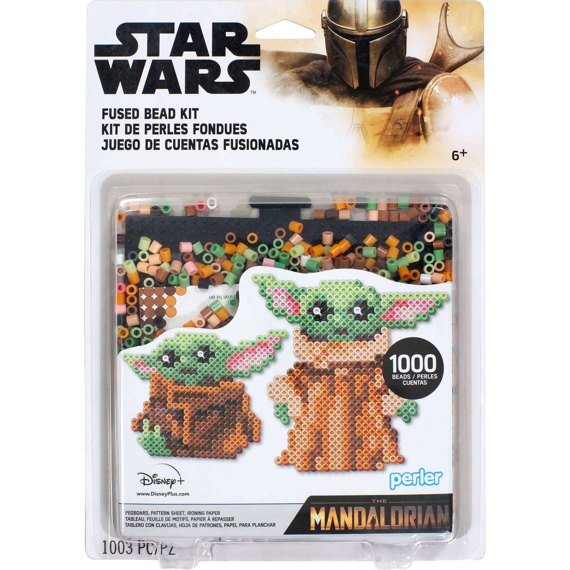 Buy Perler 8063090 The Mandalorian Baby Yoda Star Wars Fuse Bead