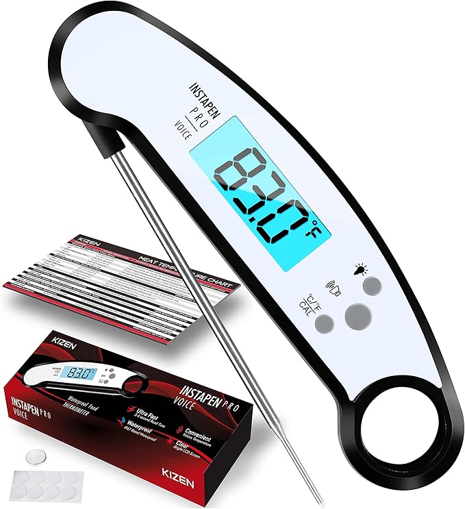 Kizen Instapen Pro Instant Read Meat Thermometer Best Waterproof