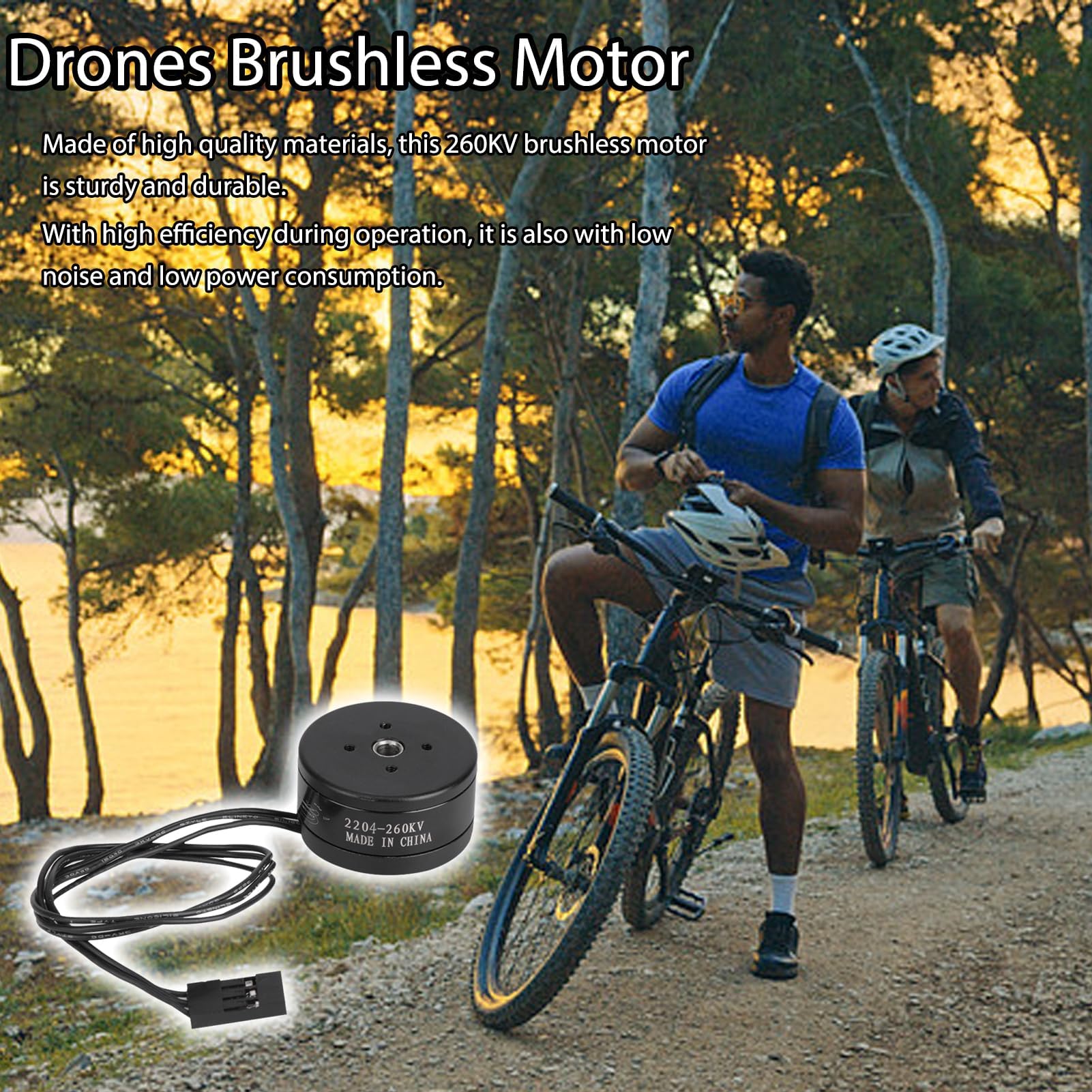 Moteur Brushless (sans Balais) 260KV Arbre Creux 80T Pour Drone/gimbal RC - 2204 Ou 2206