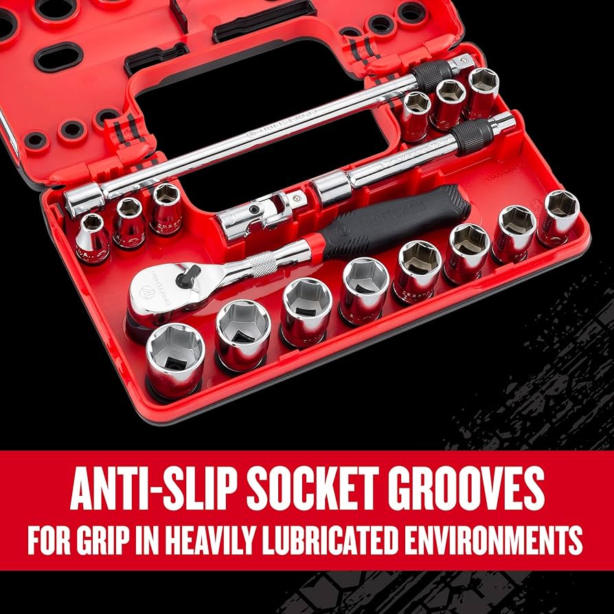 Amazon.com: CRAFTSMAN V-SERIES Socket Set, Shallow MM, 3/8 Inch