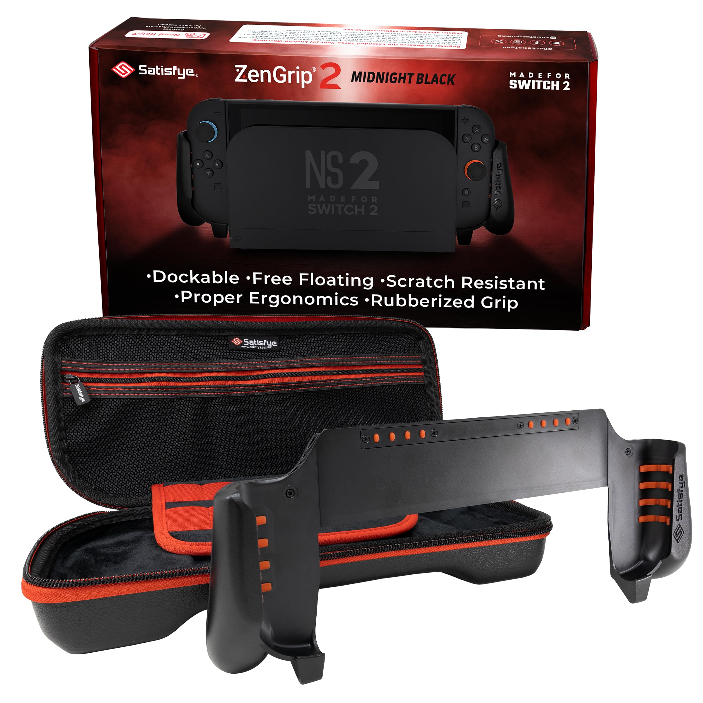Nintendo Switch INFAMOUS Satisfye – ZenGrip Pro Slim Bundle, Accessories Compatible with