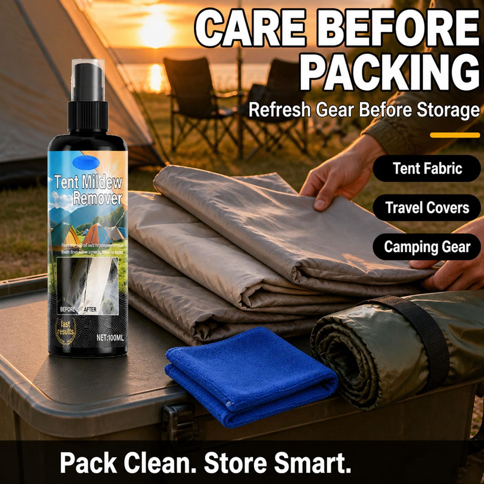 Detergente per Macchie di Tessuti per Esterni, Spray Multiuso per la Pulizia Profonda, smacchiatore per eliminare Lo Sporco per Tende, Tende da Sole e mobili da Giardino